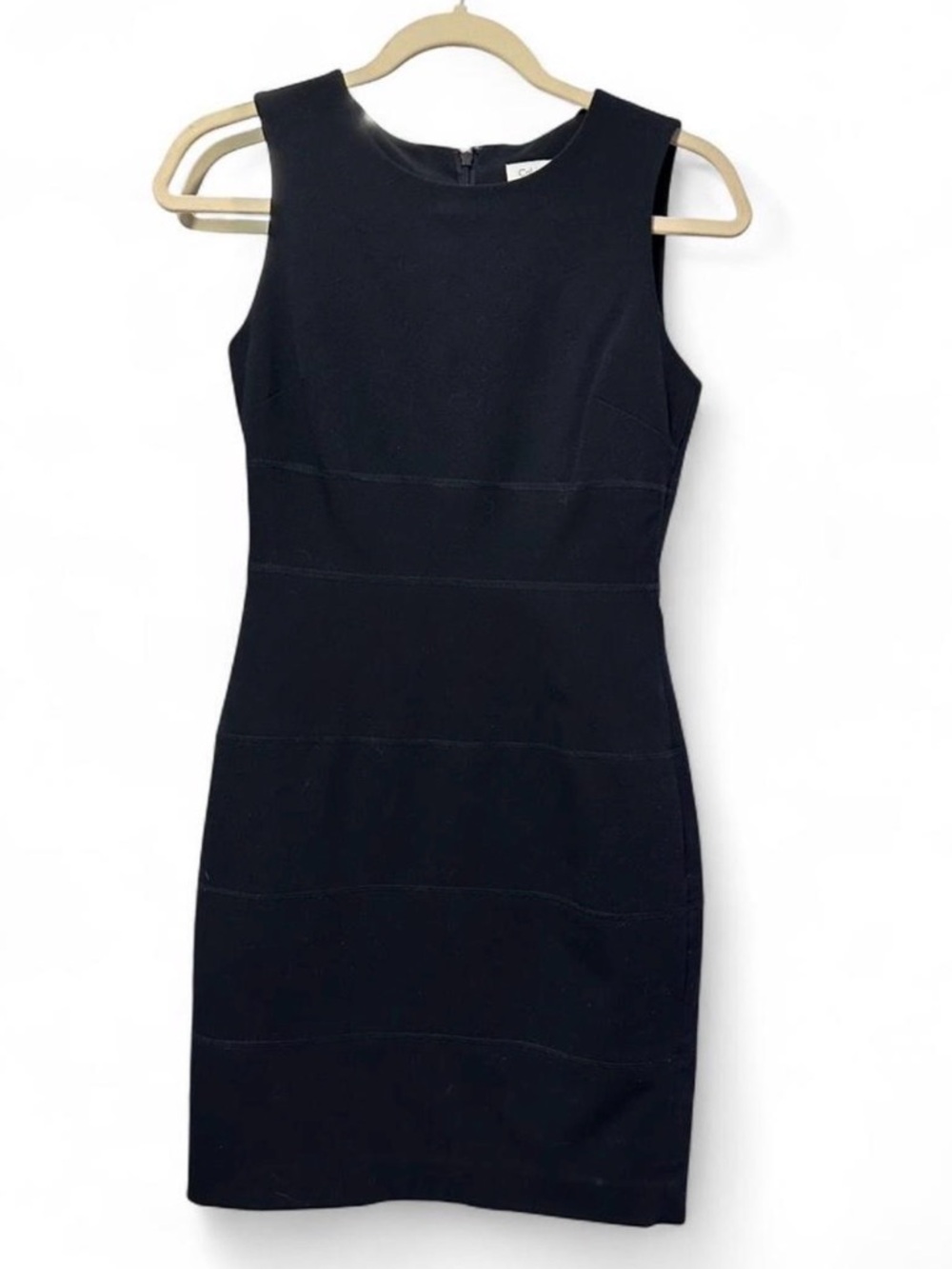 Calvin Klein Sleek Black Sleeveless Mini Dress (Size 2P)
